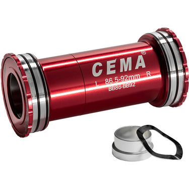 Cema bracketas bb86-bb92 sram gxp sg3 coated keramisch rood