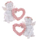 Cherubijn roze rozen hart