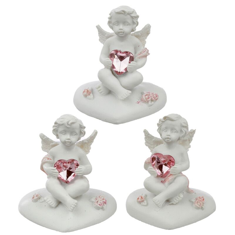Load image into Gallery viewer, Peace of heaven heart of the rose cherubijn beeld
