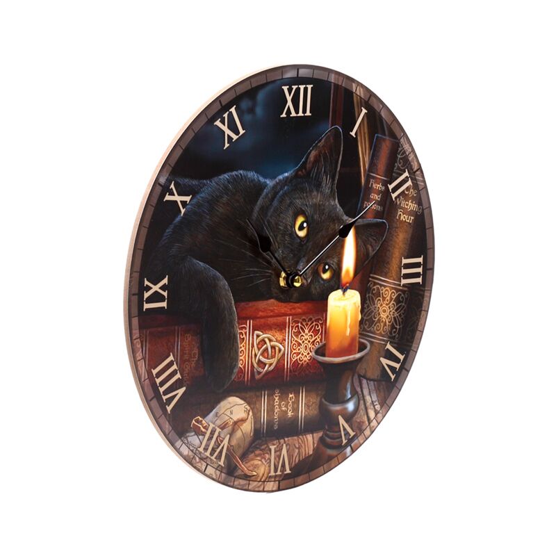 Load image into Gallery viewer, Lisa parker witching hour katten bedrukte klok
