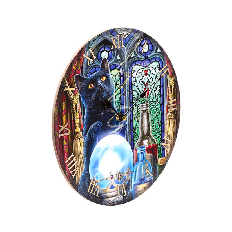 Load image into Gallery viewer, Lisa parker witches apprentice katten bedrukte klok
