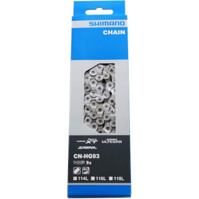 Shimano HG93 9v Ketting 114 schakels - Zilver