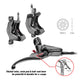 Tektro hd-e745 e-cargo auriga rechts hydraulisch remset met splitter