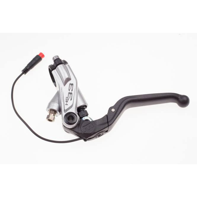 brake lever HS33Re 4-finger black/silver