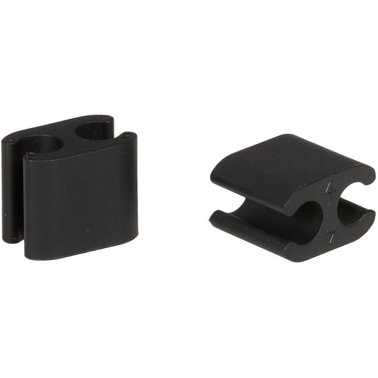 Elvedes kabelclips duo 5,0+4,1mm zwart (10st)