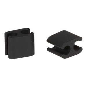 Elvedes kabelclips duo 5,0+5,0mm zwart (10st)
