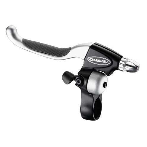 Tektro CL530TS+CL533RT V-brake brake lever set 4-finger black/satin with bell (hanging packaging)