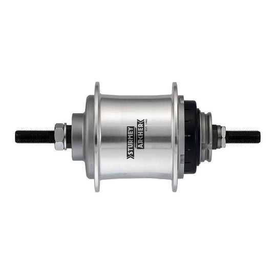Sturmey archer achternaaf vrijloop 3v 36gts zilver