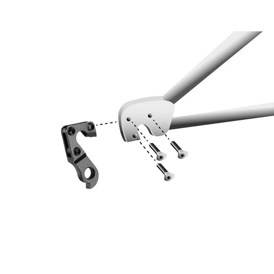 Union derailleurpad GH-107 met schroefset M3x0.9