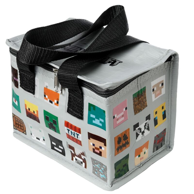 Load image into Gallery viewer, Union minecraft gezichten rpet duurzame koeltas lunchtas
