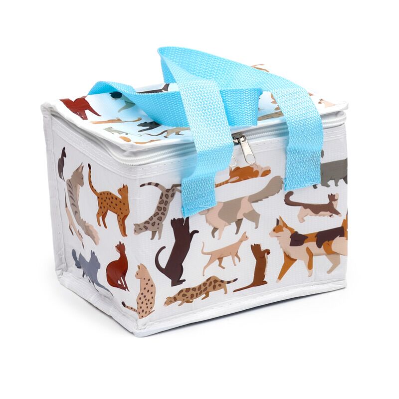 Load image into Gallery viewer, Feline fine kat rpet duurzame koeltas lunchtas
