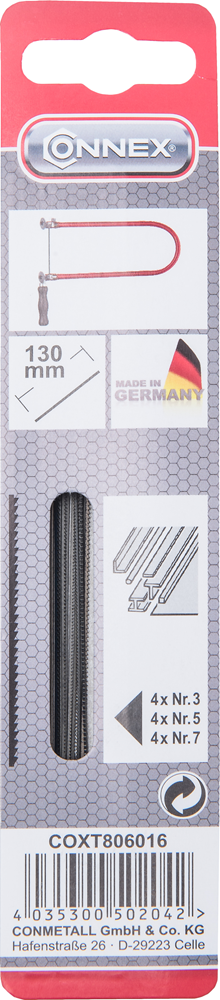 Connex figuurzaagblad gnom 3+5+7 (3x4st) - coxt806016