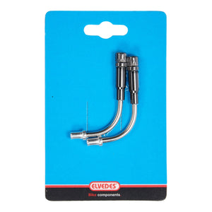 Elvedes Verstelbare V-brake bochtjes 90°Elvedes RVS kort model (2 stuks)
