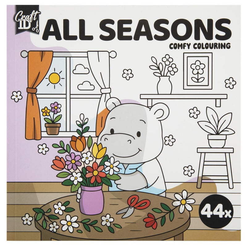 Load image into Gallery viewer, Craft id kleurboek cute comfy 20x20cm, 4ass
