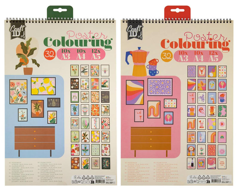 Load image into Gallery viewer, Craft id poster kleurboek op a3, a4 en a5 formaat
