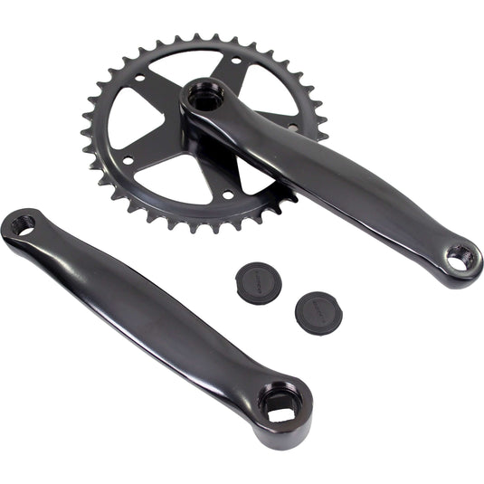 Crankstel 36t 170 alu zwart
