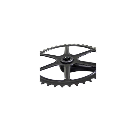Crankstel 44t alu zwart 3 32 vlak