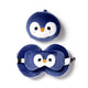 Ty relaxeazzz pluche pinguïn rond reiskussen slaapmasker