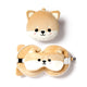 Ty relaxeazzz pluche shiba inu rond reiskussen slaapmask