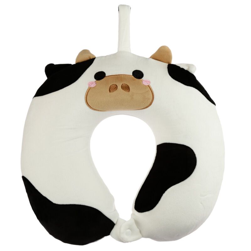 Load image into Gallery viewer, Relaxeazzz koe pluche memory foam nekkussen
