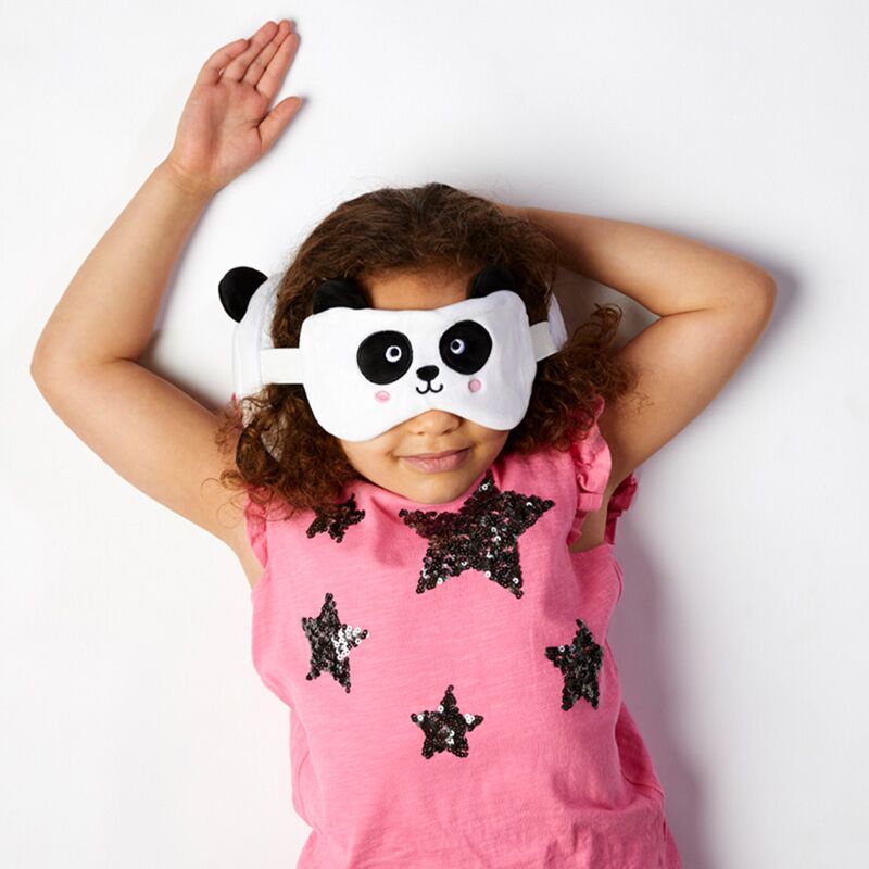 Load image into Gallery viewer, Ty relaxeazzz panda rond reiskussen slaapmasker
