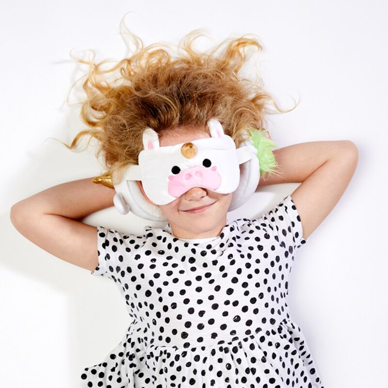 Load image into Gallery viewer, Ty relaxeazzz eenhoorn rond reiskussen slaapmasker
