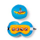 Ty relaxeazzz yellow submarine rond pluche reiskussen slaapmasker