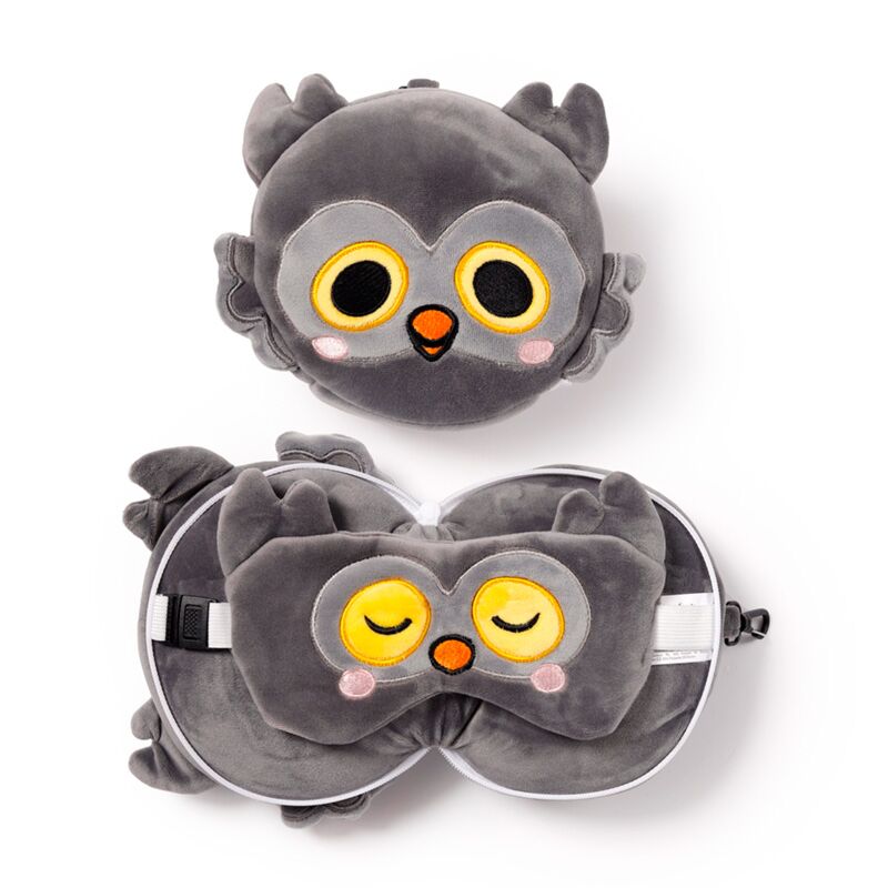 Load image into Gallery viewer, Ty relaxeazzz adoramals winston de uil rond reiskussen slaapmasker
