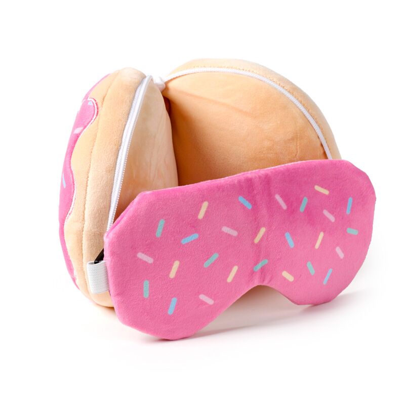 Load image into Gallery viewer, Ty relaxeazzz adorasnacks donut rond reiskussen slaapmasker
