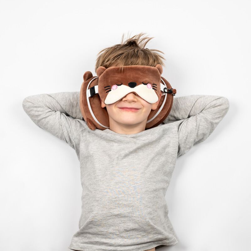 Load image into Gallery viewer, Ty relaxeazzz adoramals henry de otter rond reiskussen slaapmasker
