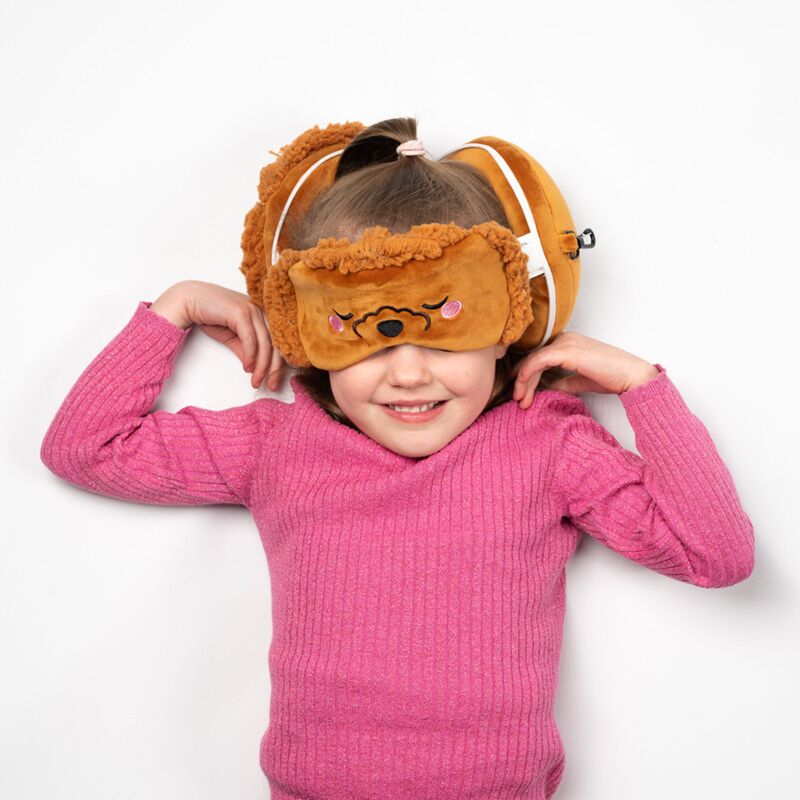 Load image into Gallery viewer, Ty relaxeazzz adoramals gigi de poedel rond reiskussen slaapmasker
