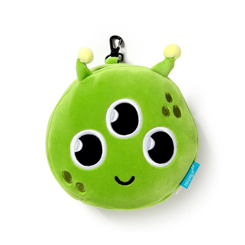 Load image into Gallery viewer, Ty relaxeazzz ruimtevaart alien reiskussen slaapmasker
