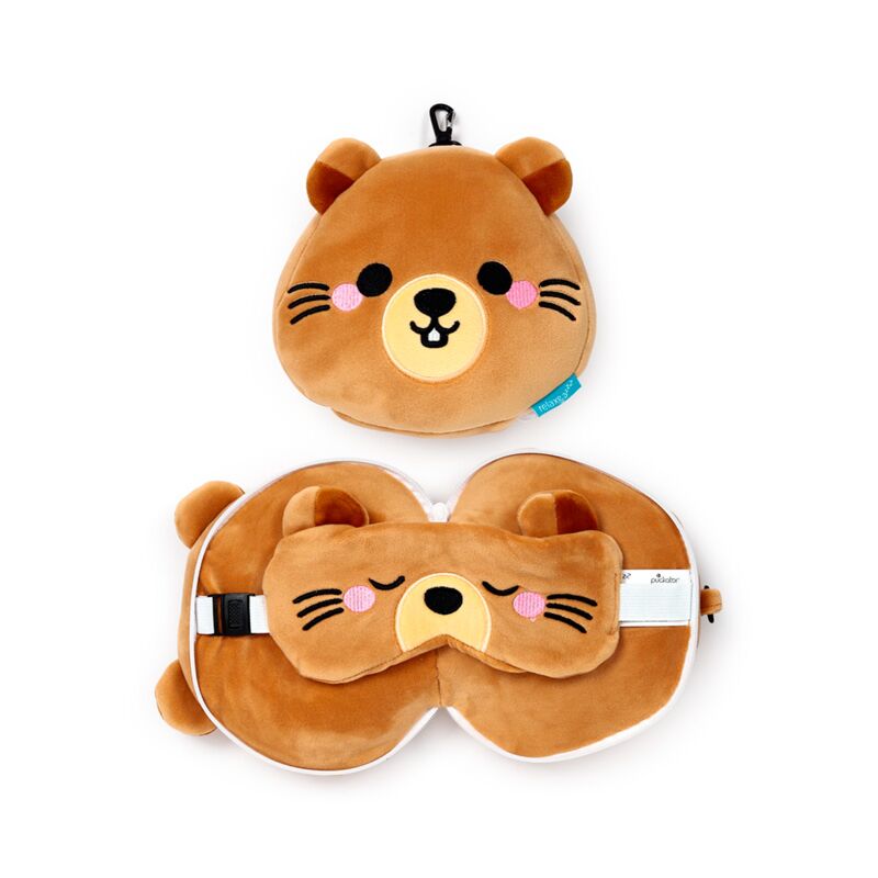 Load image into Gallery viewer, Ty relaxeazzz mimi de marmot berg dieren reiskussen slaapmasker
