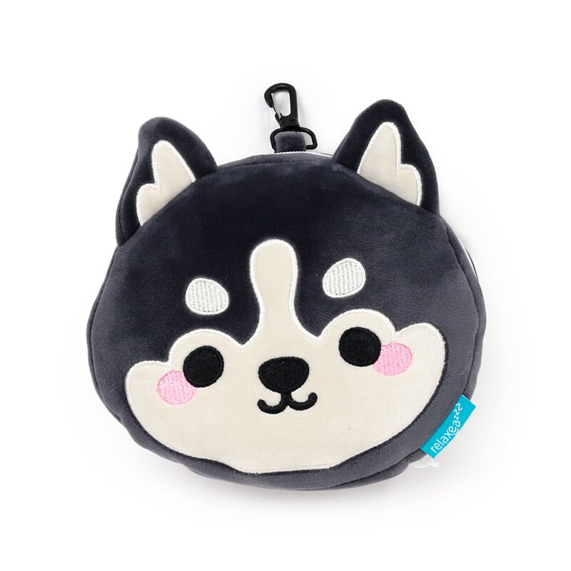 Load image into Gallery viewer, Relaxeazzz luna de husky berg dieren reiskussen slaapmasker
