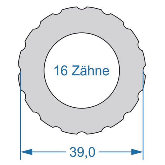 Cyclus gereedschap power.tool 2-zijdig t16 39.0 t10 27.8