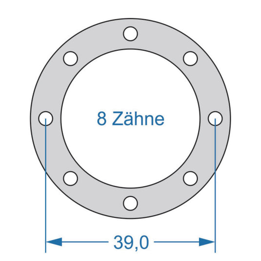 Cycplus cyclus gereedschap power.tool 1-zijdig t8 39.0