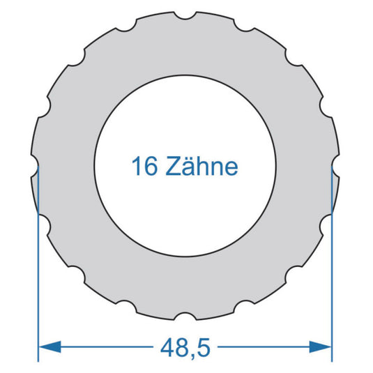 Cyclus gereedschap power.tool 1-zijdig t16 48.5