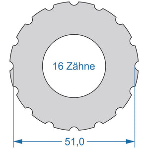 Cycplus cyclus gereedschap power.tool 1-zijdig t16 51.0