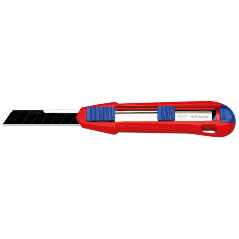 Load image into Gallery viewer, Knipex cutix universele mes stanleymes (rood blauw, incl. 2 mesbladen)
