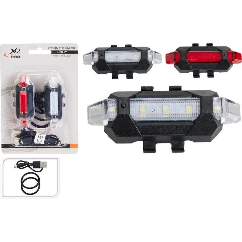 Load image into Gallery viewer, Xqmax fietslamp set 2-delig op usb
