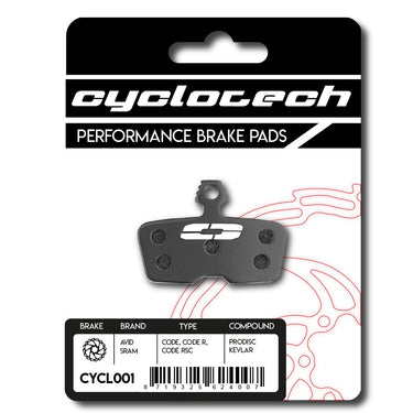 Cyclo tech schijfremblok prodisc kevlar sram code r