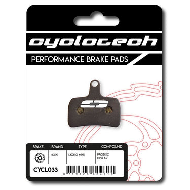 Cyclo tech schijfremblok prodisc kevlar hope mono mini