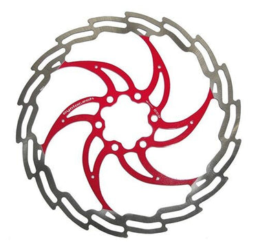 Cyclo tech remschijf prodisc ninja 203 mm, rood