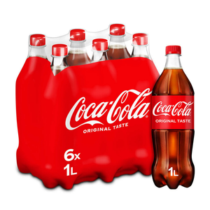 Coca-cola regular pet (6x 1 liter)