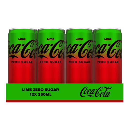 Coca-cola coca cola zero sugar lime blik (12x 250 ml)