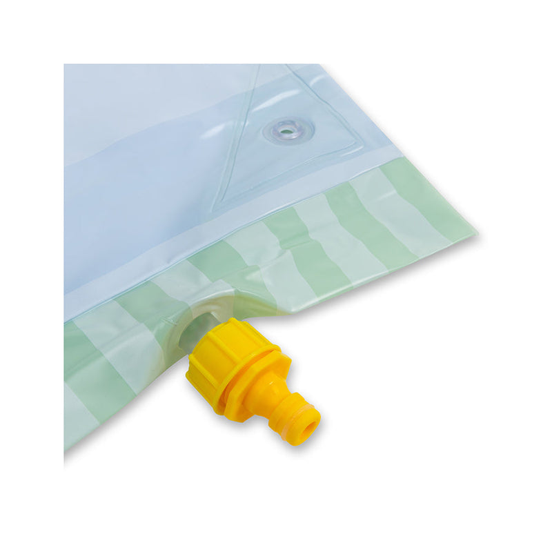 Load image into Gallery viewer, Krokodil | groene opblaasbare waterglijbaan
