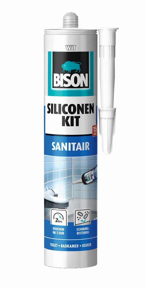 Bison siliconenkit sanitair 310 ml wit