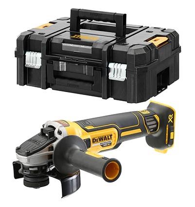 Dewalt dcg405nt accu haakse slijper | 125 mm | bl | zonder accu's en lader | in tstak koffer - dcg405nt-xj