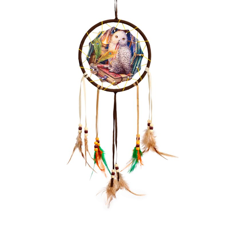 Load image into Gallery viewer, Lisa parker wachter van spreuken uil dromenvanger 16cm

