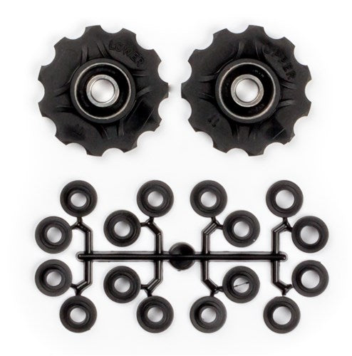 Load image into Gallery viewer, derailleurwieltjes 11 tanden 7-11V zwart 2 stuks
